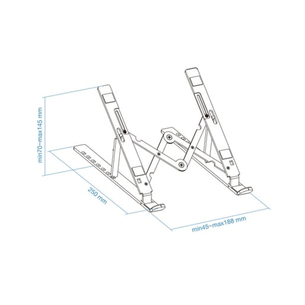 Suporte TooQ para Computadores e tablets Prateado 38,1 cm (15")