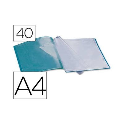 Pasta Portefólio A4 40 bolsas - Verde Opaco