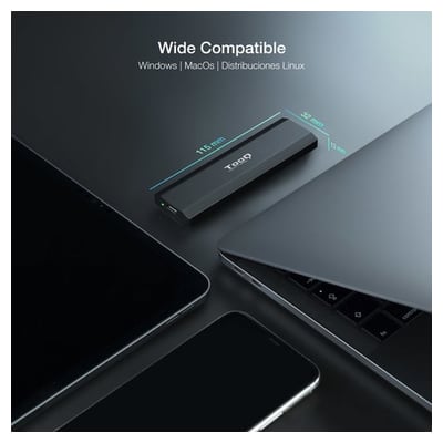 Caixa disco externo TooQ SHURA SSD M.2