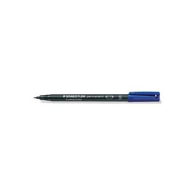 Marcador Staedtler Perm. Lumocolor S Azul 10un