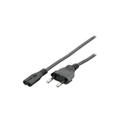 Cabo energia C7 para Schuko 1.8 m - Preto