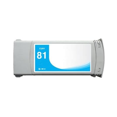 Tinteiro Compatível HP 81 (C4931A) Ciano