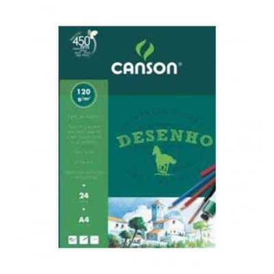 Bloc de Dibujo A4 Canson 120gr 24 Hojas