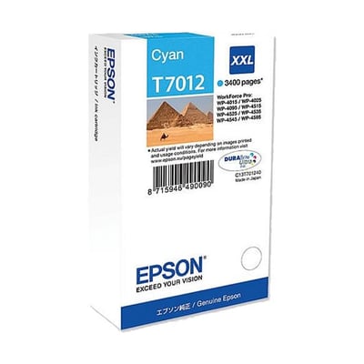Cartucho de tinta Epson T7012 de alta capacidad Cian