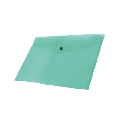 Sobre plástico B5 (176x250mm) Verde Pack 12