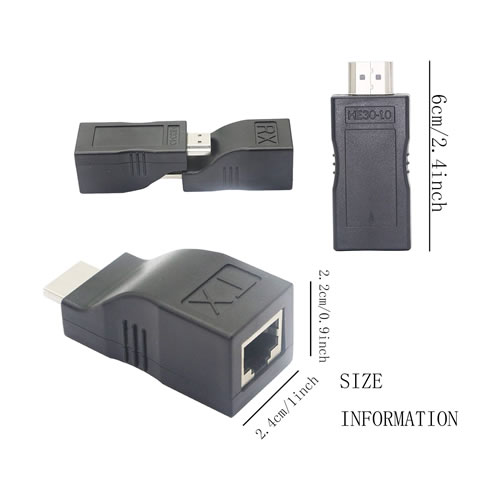 Extensor HDMI adaptador HDMI para RJ45