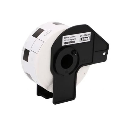 Etiquetas Compatibles Brother Cuadradas 23x23
