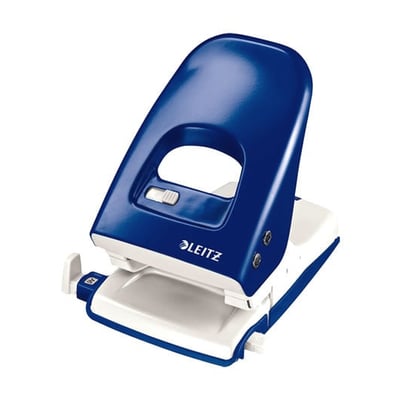 Perforadora Leitz 5138 4mm c/ Regla 40 Hojas Azul