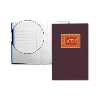 Libro de Actas 100 Hojas con Páginas Numeradas