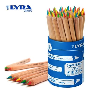 Lápis de Cor 4 cores Lyra Super Ferby - Copo 36un