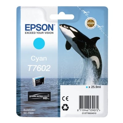 Cartucho de tinta Original Epson T7602 Cian