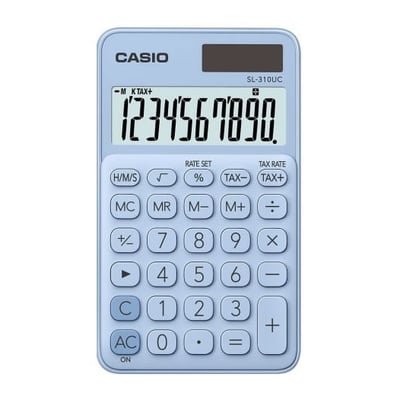 Calculadora de Bolso Casio SL310UC Azul Claro