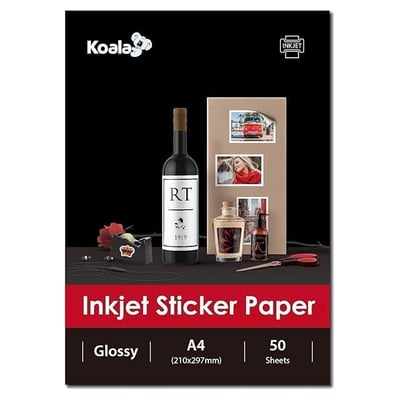 Papel Fotográfico Koala Brilhante Autoadesivo 115g A4 50 Folhas