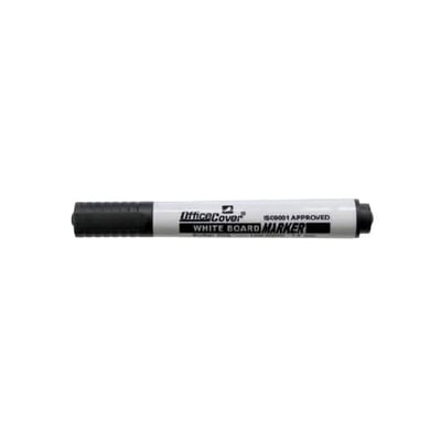 Marcador de Pizarra Blanca OfficeCover Negro - 12u