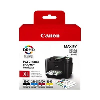 Cartucho de tinta Original Canon PGI-2500 XL Pack 4 colores