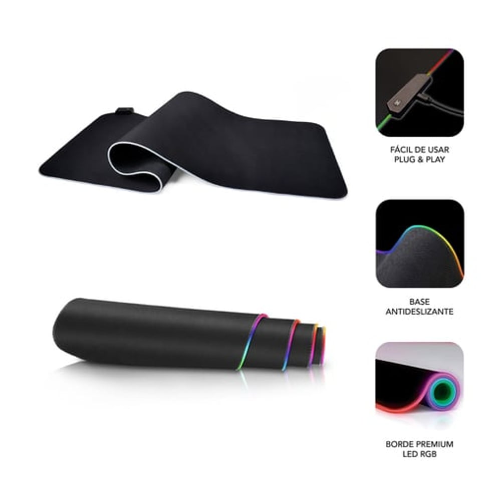 Tapete de Rato Subblim LED RGB Premium XL