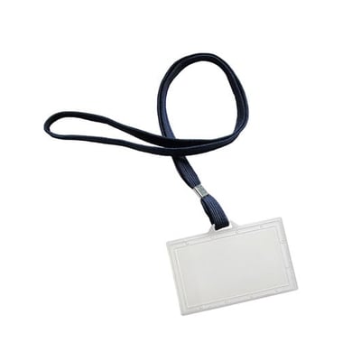 Identificador 94x60mm con Cordón Azul - 50un