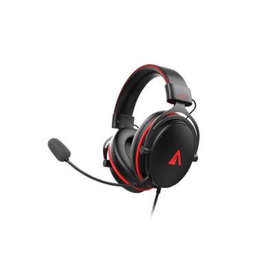 Auscultadores Gaming ABYSM AG700 Pro 7.1 Com Fios, Preto e Vermelho