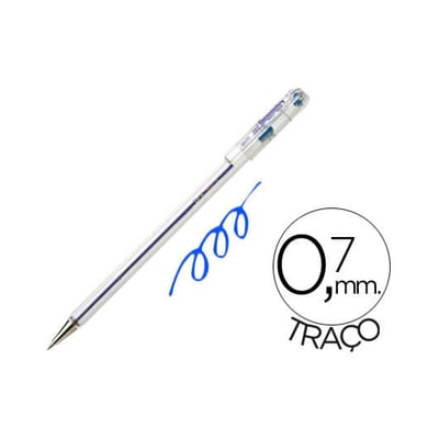 Bolígrafo Pentel BK77 0,7 mm Azul Blister 1un