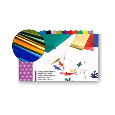 Bloc de Papel Metalizado 240x315mm 10flhs