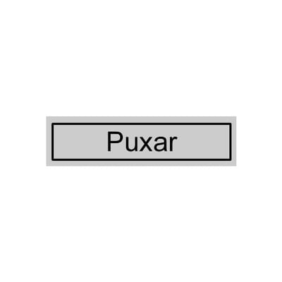 Sinalética Puxar Plástico Adesivo 17x5.5mm