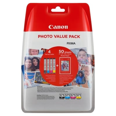 Pack de Tinteiros Originales Canon CLI-571