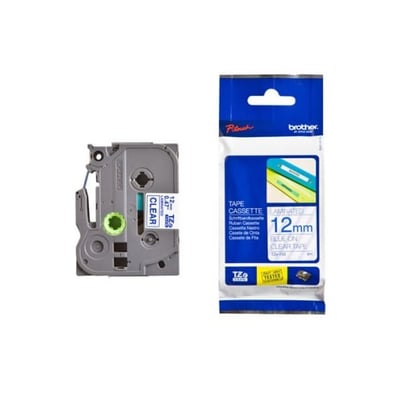 Fita Original Brother TZe132 Transp/Azul 12mm