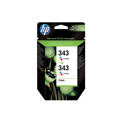 Cartucho de tinta Original HP 343 (CB332E) Tricolor 2 un