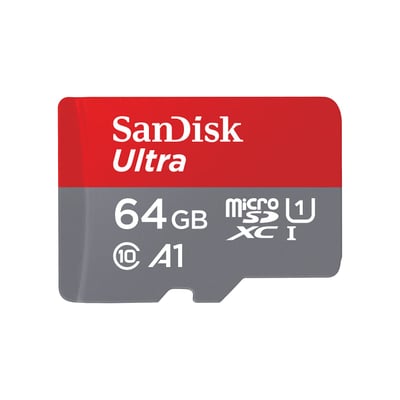 Cartão de Memória SanDisk Ultra microSDXC 64GB com Adaptador SD