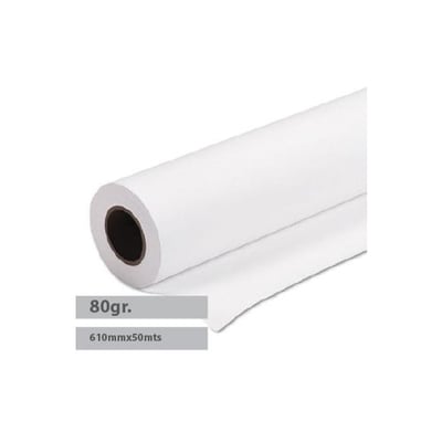Papel Plotter 80gr 610mmx50mt Navigator - 4 Rollos