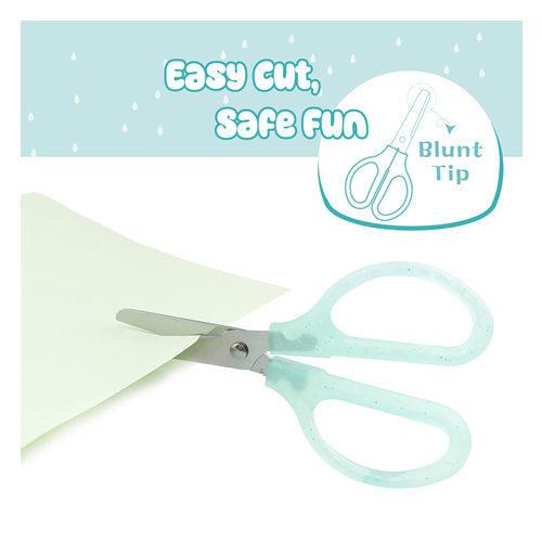 Tesoura Escolar 12cm Summer c/Proteção - Cores Sortidas