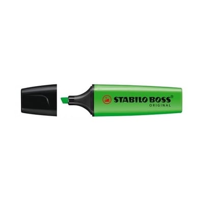 Marcador Stabilo Boss Fluorescente Verde - 1ud