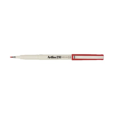 Marcador Fino 0.4mm Artline 200 Rojo Cx 12un