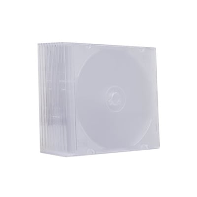 Caja Slim para CD y DVD Cuadrada Cristal - 200un