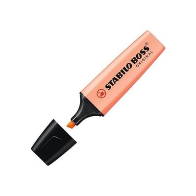 Marcador Stabilo Boss Pastel Durazno - Pack 10