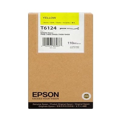 Cartucho de tinta Original Epson T6124 Amarillo