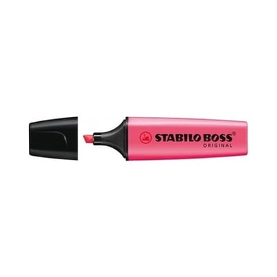 Marcador Stabilo Boss Fluorescente Rosa - 1ud