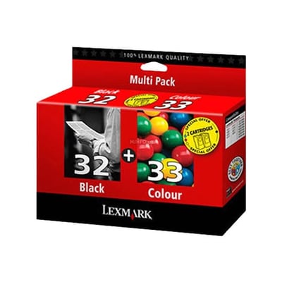 Pack Cartucho de tinta Original Lexmark 32 + 33