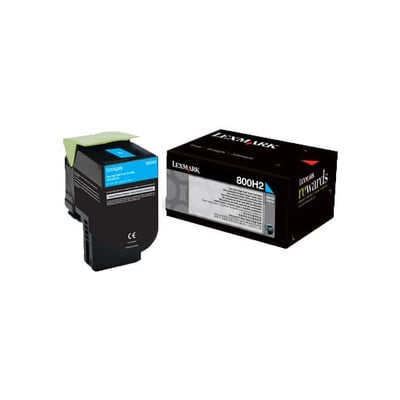 Toner Original Lexmark CX410 Alta Cap. Ciano