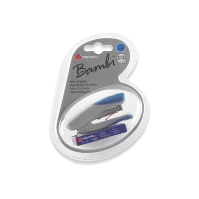Agrafador Bolso Rexel Bambi + Agrafos nº 25
