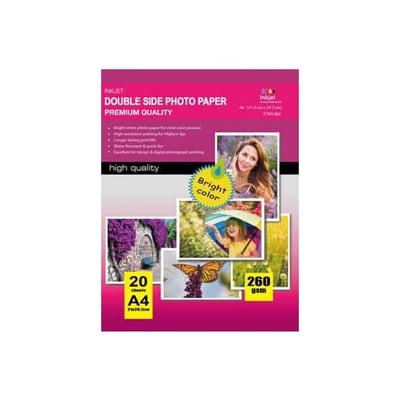 Papel Fotográfico High Glossy 260g A4 20 Folhas