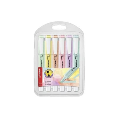 Marcador Stabilo Boss Pastel Swing Cool - 6 Colores