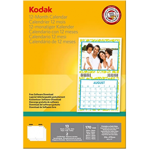Papel Fotográfico Kodak Calendários 170gr Pk 13