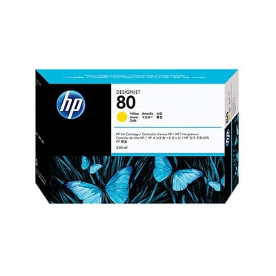 Cartucho de tinta Original HP 80 (C4848A) Amarillo. Alta Cap.