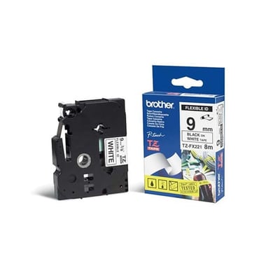Fita Grav. Orig. Brother 6mmxmts Transp./Preto