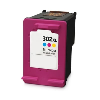 Cartucho de tinta reciclado HP 302 XL (F6U67A) Tricolor