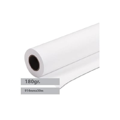 Papel Plotter Premium Coated Evolution 180gr 914mmx30mt 1 Rollo