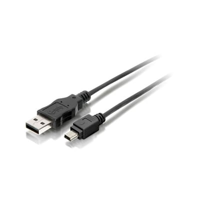 Cable USB 2.0 A a Mini 5P M/M 1.8m - Negro