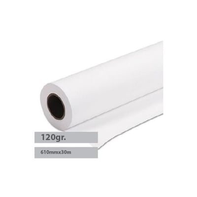 Papel Plotter Premium Coated 120g 610mmx30mt - 1ud