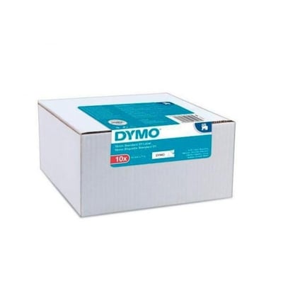 Fita Dymo Autoadesiva Preto/Branco Pack 1